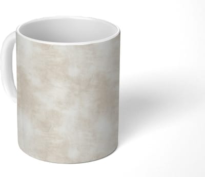 Mok - Koffiemok - Subtiel - Structuur - Beige - Mokken - 350 ML - Beker - Koffiemokken - Theemok