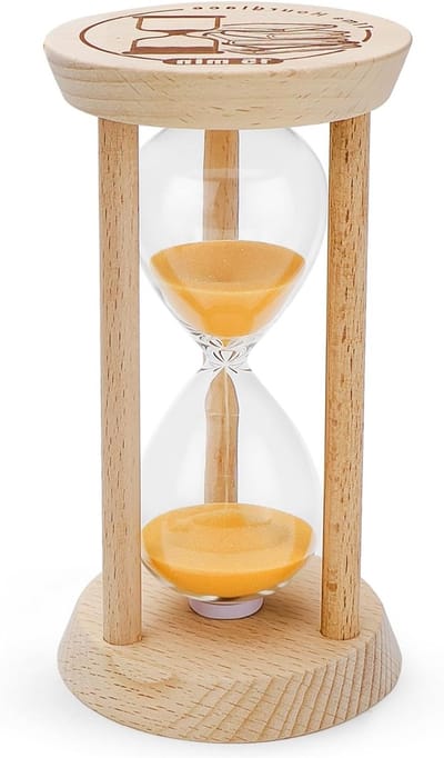 Zandloper voor Kinderen, 15 Minuten Timer voor School en Thuis, Ideaal voor Spelletjes en Tandpoetsen