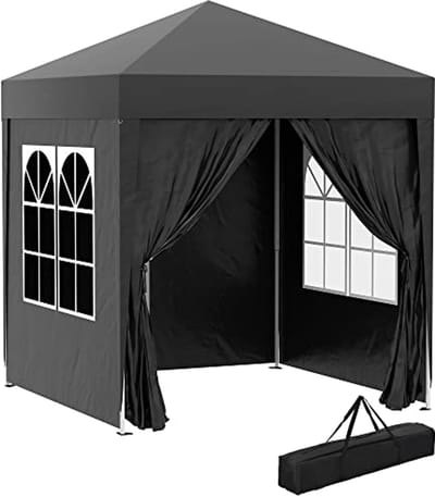 Tuinpaviljoen 2 x 2 m - Waterbestendige Partytent met Zijwanden en Draagtas - Ideaal voor Bruiloften en Feesten