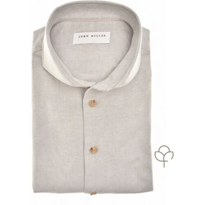 John Miller Overhemd Oxford Pure Cotton Cutaway Midden Groen / male