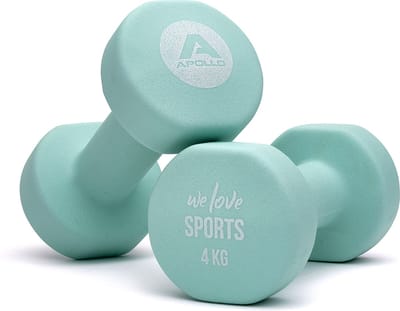 Apollo Halterset | Fitnesshalters 2x 4kg | Dumbbells voor Vrouwen & Mannen| Dumbbell Weights | 4kg-Gewichten