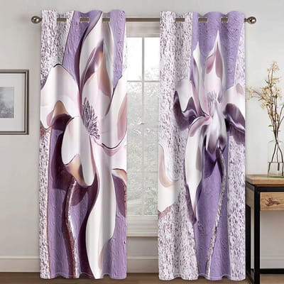 2 Panel Europese Eenvoudige Stijl Gordijnen Fris Elegant Warme Bloemen Gordijnen Woonkamer Slaapkamer Keuken Decor 50W130H(CM)X2PCS&Hook