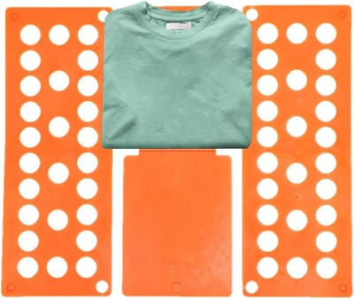 Vouwplank Kleding - Waskleding Organizer - Efficiënt Vouwen - Ruimtebesparend Ontwerp - 40x48 cm - Oranje