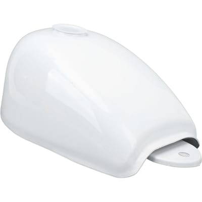Réservoir d'essence de moto avec robinet d'essence et clés Design Rétro Remplacement pour Mini Trail Z50 Z50J Z50R white