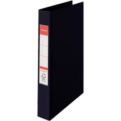 Esselte Vivida Kunststof 23-Rings Ringband - voor A4 Documenten - Rugbreedte van 42mm - Zwart