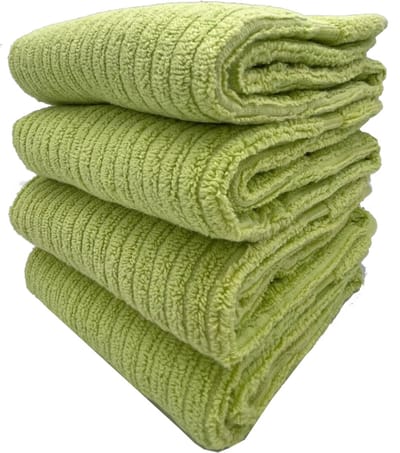 Color handdoek lime 50x70 cm - set van 4