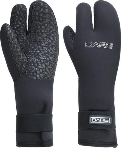 Bare 7mm Three Finger Handschoen