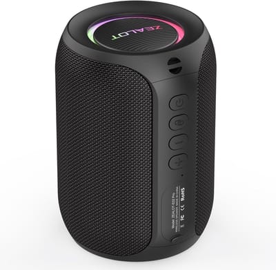Draagbare Bluetooth Speaker - Muziekbox Draadloos - Buiten Muziek Luisteren - IPX5 Waterdicht - 9x9x13 cm - Zwart