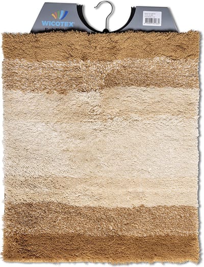 Wicotex - Bidetmat - WC mat - toiletmat regenboog Beige - Badmat - Antislip onderkant - Afmeting 50x60cm