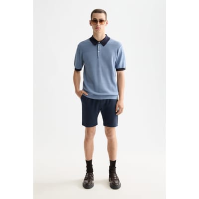 Scotch & Soda Logo Badge Sweatshorts Sky Captain Taglia: S | Pantaloncini Outlet | Uomo