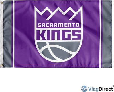 VlagDirect - Sacramento Kings vlag - Sacramento Kings basketbalteam vlag - 90 x 150 cm.