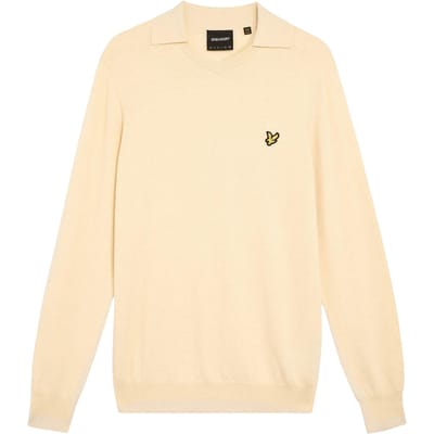Lyle & Scott Herentrui met kraag en logo (Geel)