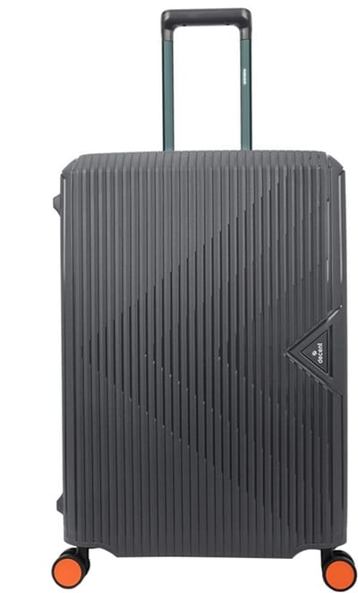 Decent SMART Spinner TSA Reiskoffer vaste sluiting 73 liter - Middelmaat koffer 67x46x27 – Reiskoffer met wielen - Lichtgewicht koffer – Reiskoffer midden - Veilig TSA Cijferslot – Grijs