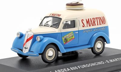 Lancia Ardea 800 Van 1949 "S.MARTINO" (Blauw) 1/43 Atlas - Modelauto - Schaalmodel - Model auto