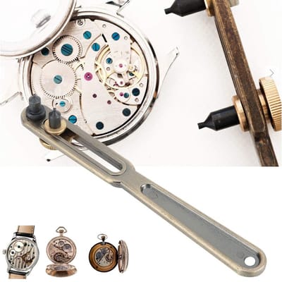 Dailygoods- Horlogekastopener - 2 Stuks - Compact Ontwerp - Gereedschap voor Horlogemakers - Snelle Opening - Hoogwaardig Metaal - Horlogereparatietool