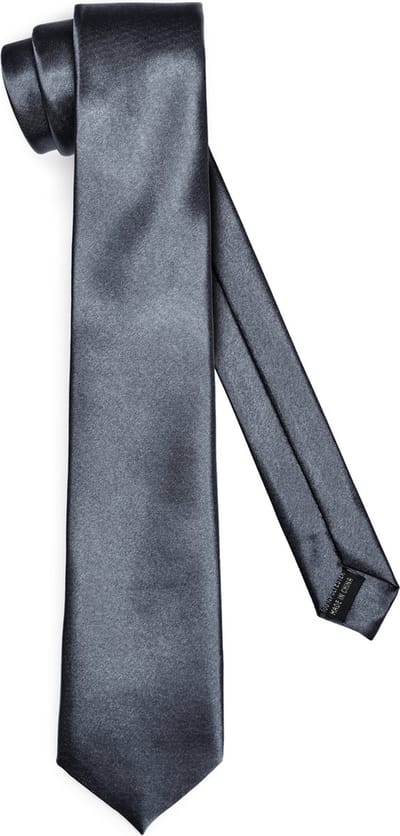 Ladeheid Smal Stropdas - Stropdassen voor heren - Lengte: 150 cm, Breedte: 8 cm - Zwart - LA-EA-TMS-8