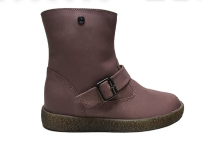 Falcotto gespje rits lederen laarsje casper oud roze mt 21