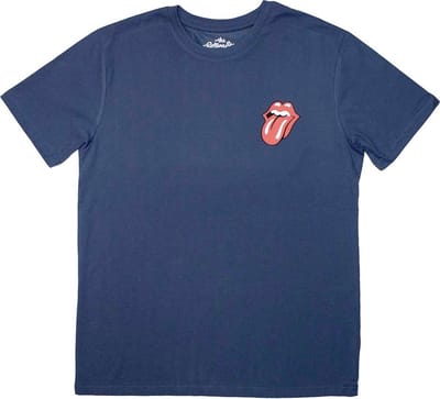 The Rolling Stones - Mini Classic Tongue Heren T-shirt - S - Blauw