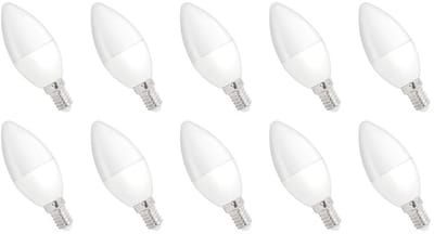 Spectrum Dimbare LED Kaarslamp E14 6W - 230V - 520 Lumen - 6000K Koud wit - Helder daglicht - Dimbaar - Energiezuinig - 10 stuks
