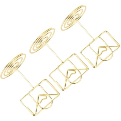 20 stuks Tafelnummerhouders Schattige Verfijnde Kleine Envelopvorm Roestbescherming Plating Proces Fotohouder Goud beige