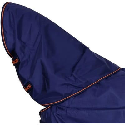Bucas Halsstuk Bucas Therapy Turnout Donkerblauw-oranje - XS