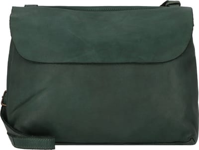 HAROLD'S Leren Schoudertas Submarine Shoulderbag Flap Green Donkergroen