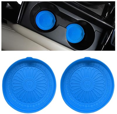 Dailygoods- Bekerhouder Antislip - Onderzetters voor Auto - Universele Drinkhouder - 2 Stuks - Duurzaam Silicone - 7cm Maat - Onderzetter