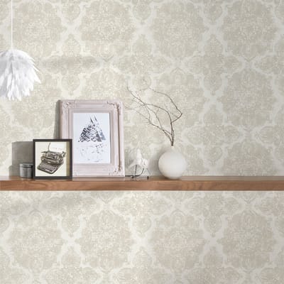 ORNAMENTEN BEHANG | Klassiek - zilver beige - A.S. Création Boho Love