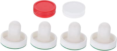 Airhockey Accessoires - Pucks en Duwers - Tafelspel Vervanging - Duurzaam Kunststof - Set van 8 - Diverse kleuren