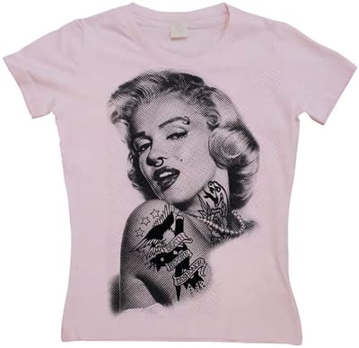 Marilyn Monroe Dames Got Attitude Girly T-shirt SH-5-15183-H15-10