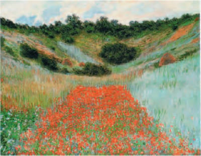 Mini kunstposter - Claude Monet - Papaverveld - 24x30 cm