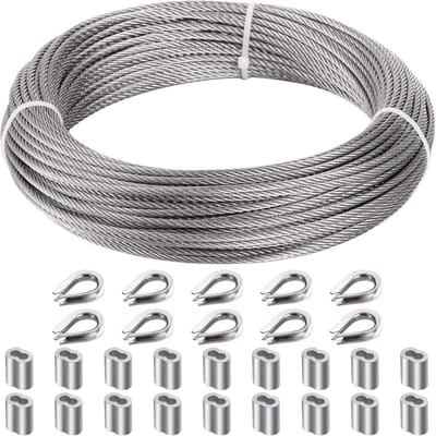 Roestvrijstalen Kabel 3mm Draadkabel voor Balustrade en Reling, 30 Meter