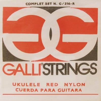 Galli G-216-R Ukulele Snarenset – Red Nylon