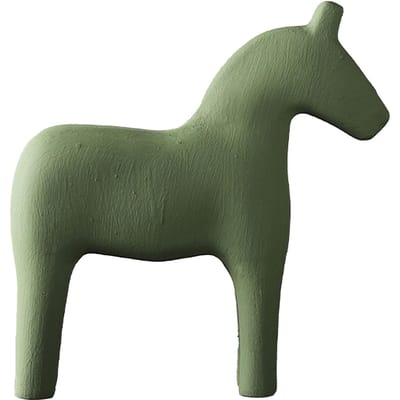 Houten Paardenbeeldje Stevig Grenenhout Handgeschilderd Eenvoudig Puur Kleur Paardenbeeld voor Familie Kantoor L groen