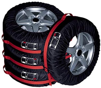 Reservewielhoezen voor 13"-15" banden - 4 stuks met handvat