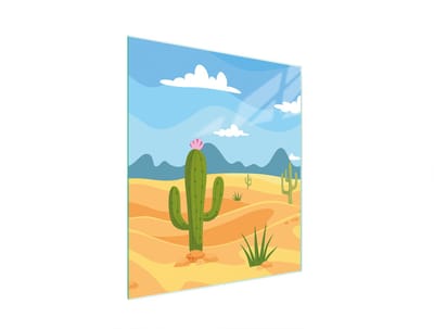 TMK ArtDeko - Snijplank - 45x52 cm - Kaktus Design - Smaak- en Geurloos