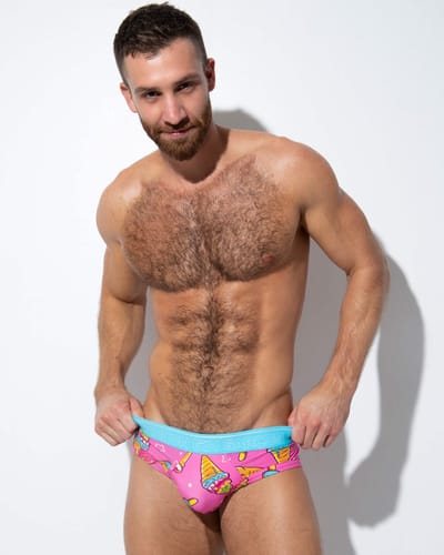 Garçon Brief Ice Cream - MAAT M - Heren Ondergoed - Slip voor Man - Mannen Brief