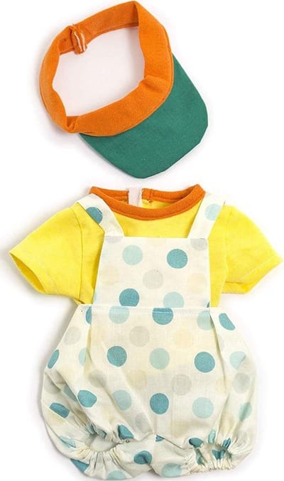 Poppenkleding Zomeroutfit met T-shirt en Pet voor Poppen 38-40 cm
