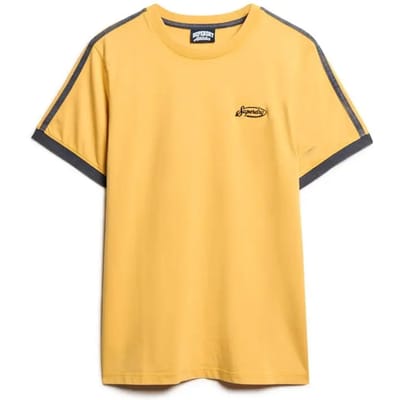Superdry - Essential gestreept retro T-shirt met logo - Heren - T-shirts