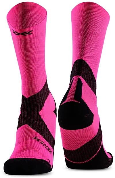 X-socks Bike Expert Lange Sokken Roze EU 35-38 Man,Vrouw