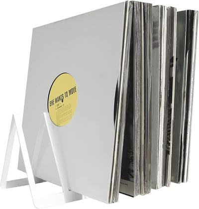 Verte LP Opbergsysteem - Presentatiestandaard voor 50 Vinylplaten - Wit