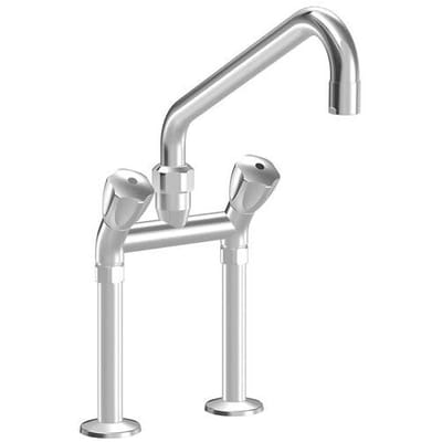 KWC Gastro two-handle sink bridge mixer with high base for professional kitchen K.24.42.43.000C74