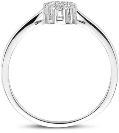 Zilveren Gerhodineerde Ring met Zirkonia 1342021 – 925 Zilver