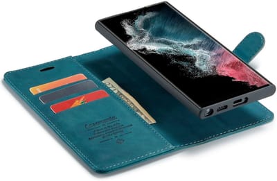CaseBoutique Bookcase hoesje geschikt voor Samsung Galaxy S25 Edge - Effen Groen - Kunstleer - 2-in-1 Magnetisch Uitneembaar Design