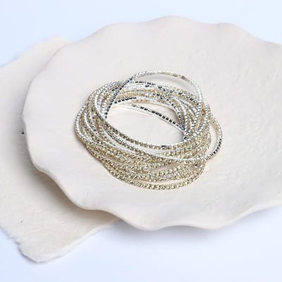 5 Stuks Mode Kristal Strass Elastische Armband Voor Vrouwen Elastische Polsband Bruiloft Armbanden Dagelijkse Vrouwelijke Sieraden Accessoires gray
