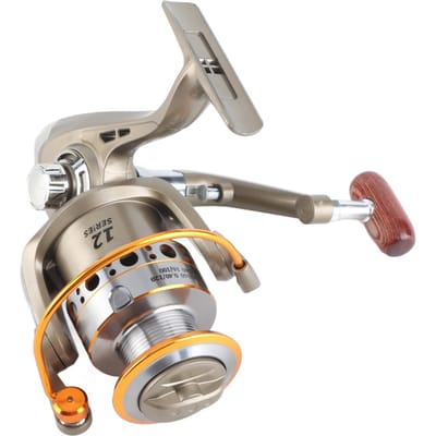LC 1000‑7000 12BB Moulinet de Pêche Manivelle Pliable Bobine Frein Arrière Roues de Pêche Spinning LC5000
