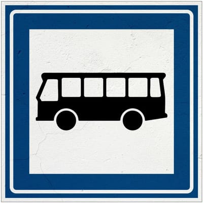 Bushalte bord - L3B | Sign Again materiaal | 10 x 10 cm