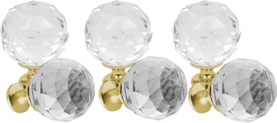 Domino® Meubelknop CRYSTAL PALACE C30mm M1 – WIT - 6 stuk - Hoge Kwaliteit Kastknop Deurknop - Deurknoppen voor kasten - Deurknopjes Meubelknoppen - Keukenkast Grepen - Ladeknop - Ladegreep - Kastgrepen