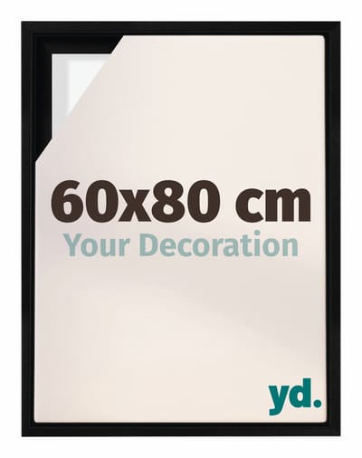 Your Decoration - Baklijst 60x80 cm - Zwart Mat - Baklijst voor Canvas - MDF - Lyon