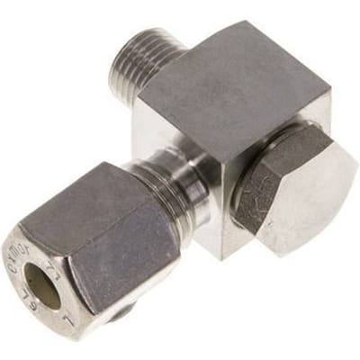 6L & G1/8'' RVS Swivel Joint Knelfitting Buitendraad 315bar Draaibaar ISO 8434-1